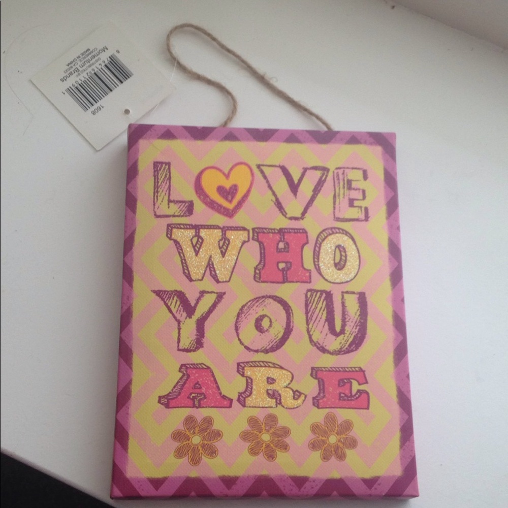 Canvas motivational sign